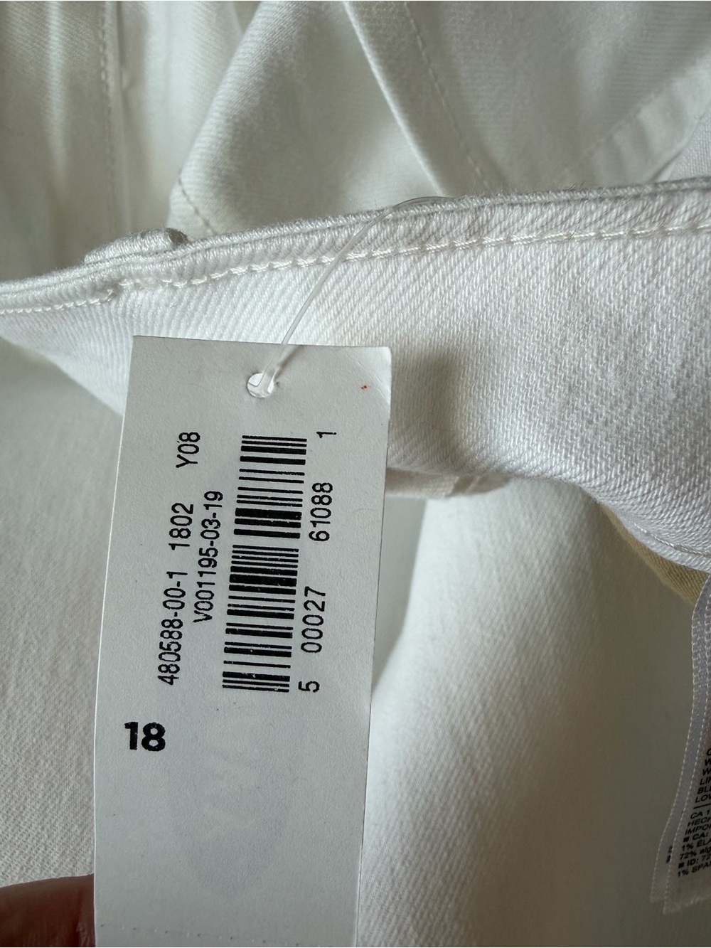 Old Navy White Wide Leg Pants - Picture 8 of 8